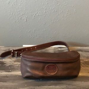 Roots leather fanny pack Clearance